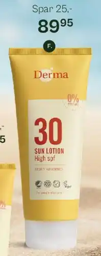 Helsam Derma Sun Lotion SPF 30 tilbud