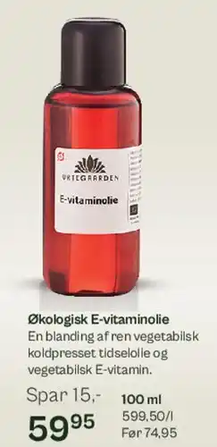 Helsam E-vitaminolie tilbud