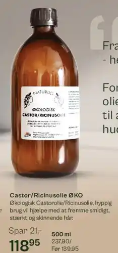 Helsam Castor / Ricinusolie ØKO tilbud