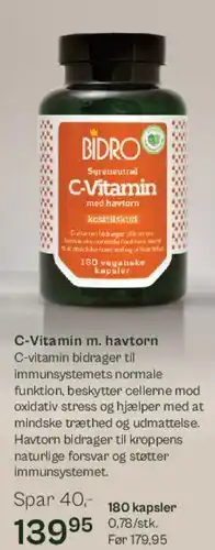 Helsam C‑Vitamin med havtorn tilbud