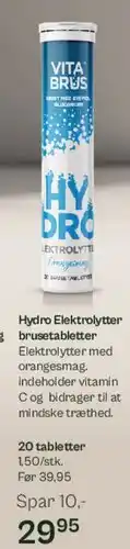 Helsam Hydro Elektrolytter (brusetabletter) tilbud