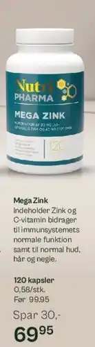 Helsam Mega Zink tilbud