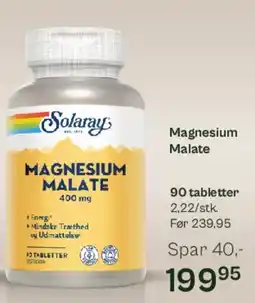Helsam Magnesium Malate 400 mg tilbud