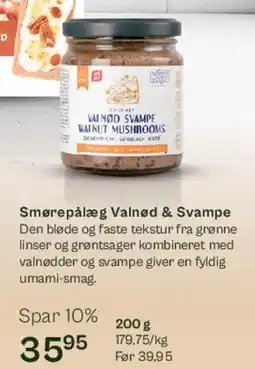 Helsam Smørepålæg Valnød & Svampe tilbud