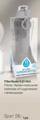 Helsam Filterflaske 0,5 l, grå tilbud