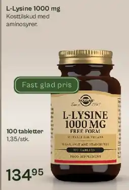 Helsam L-Lysine 1000 mg tilbud