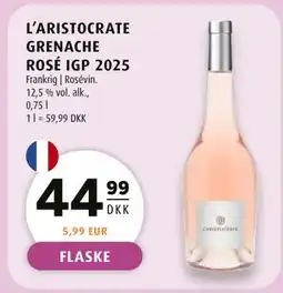 Scandinavian Park L'ARISTOCRATE GRENACHE ROSÉ IGP 2025 tilbud