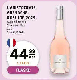 Scandinavian Park L'ARISTOCRATE GRENACHE ROSÉ IGP 2025 tilbud