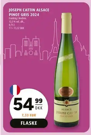 Scandinavian Park JOSEPH CATTIN ALSACE PINOT GRIS 2024 tilbud