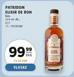 Scandinavian Park PATRIDOM ELIXIR DE RON tilbud