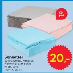 BigDollar Servietter tilbud