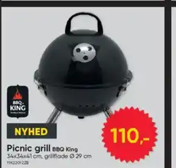 BigDollar NYHED Picnic grill BBQ King tilbud