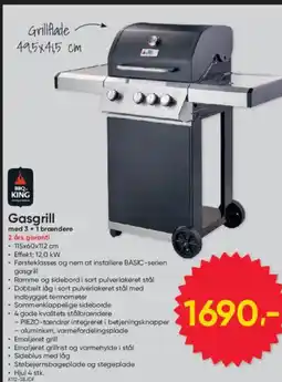 BigDollar Gasgrill med 3+1 brændere tilbud