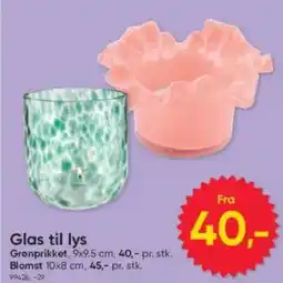 BigDollar Glas til lys tilbud