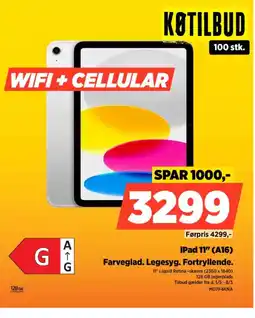 Power IPad 11" (A16) MD7F4KNA tilbud