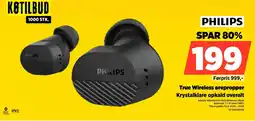 Power PHILIPS True Wireless ørepropper TAT5000BK00 tilbud
