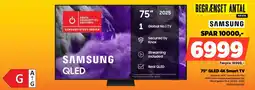 Power SAMSUNG 75" QLED 4K Smart TV TQ75Q7F5AUXXC tilbud