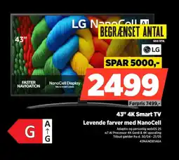 Power LG 43" 4K Smart TV 43NANO81A6A tilbud