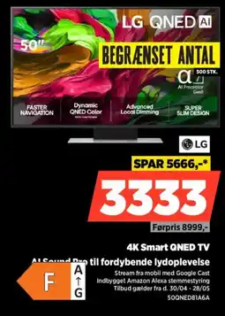 Power LG 4K Smart QNED TV 50QNED81A6A tilbud