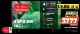 Power SAMSUNG 43" QLED 4K Smart TV TQ43Q7F4BUXXC tilbud