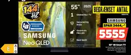 Power SAMSUNG 55" 4K Smart TV TQ55QN74FBUXX tilbud