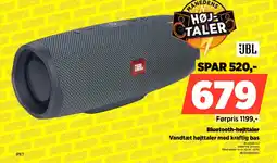 Power JBL Bluetooth-højttaler JBLCHARGEE2GY tilbud