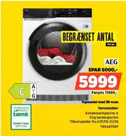 Power AEG Tørretumbler TR944P95P tilbud