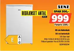 Power SENZ 85 cm Køleskab SERF85EW tilbud