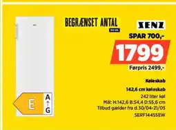 Power SENZ 142,6 cm køleskab SERF14455EW tilbud