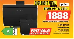 Power Point Vægemhætte POH05080INCB/POH05060INCB tilbud