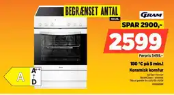 Power GRAM Keramisk komfur KE61060N tilbud