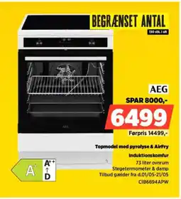 Power AEG Induktionskomfur CIB6694APW tilbud