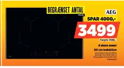 Power AEG 80 cm induktion TO841A00FB tilbud