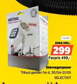 Power Nilfisk Støvsugerposer SELECTKIT tilbud