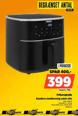 Power PRINCESS Frituregryde PRI182244 tilbud