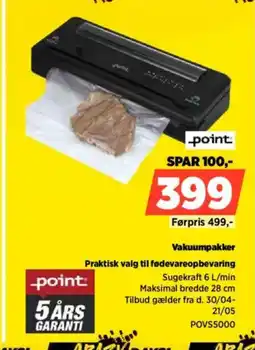 Power Point Vakuumpakker POVS5000 tilbud