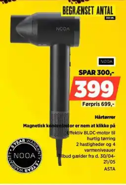 Power NOOA Hårtørrer ASTA tilbud