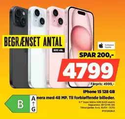Power IPhone 15 128 GB IP15128GBLK tilbud