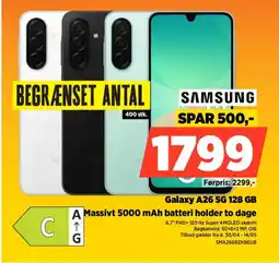 Power SAMSUNG Galaxy A26 5G 128 GB SMA266BZKBEUB tilbud
