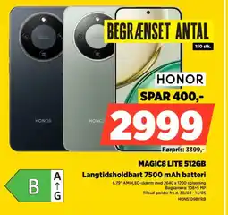 Power HONOR Magic8 LITE 512GB HON5109BYRB tilbud