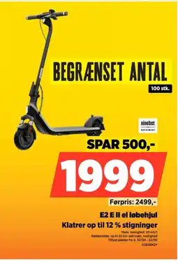 Power E2 E II el løbehjul tilbud
