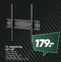 Bilka TV vægbeslag 40”-65” tilbud