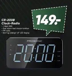 Bilka CR-200B Clock-Radio tilbud
