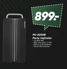 Bilka PS-2000B Party højttaler tilbud