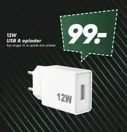 Bilka 12W USB A oplader tilbud