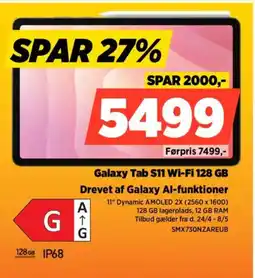 Power Galaxy Tab S11 Wi-Fi 128 GB SMX730NZAREUB tilbud
