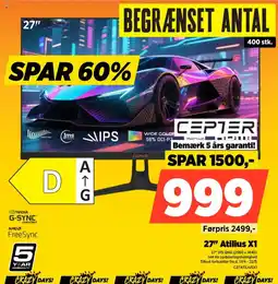 Power CEPTER 27" Atilius X1 C27ATILIUSX1 tilbud