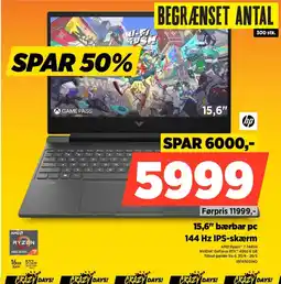 Power HP 15,6" bærbar pc 15FB3031NO tilbud