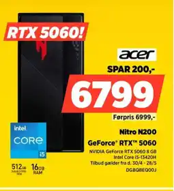 Power ACER Nitro N200 DGBQBEQOOJ tilbud