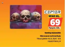 Power CEPTER Gaming musemåtte CQUESTSKULLM tilbud